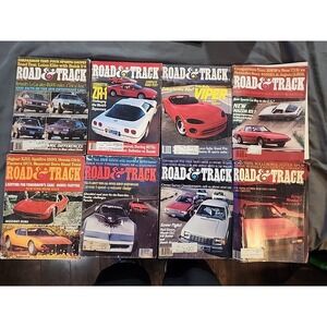 Road‎ & Track Magazine – 1970 - 1989 Issues Lot Of 8